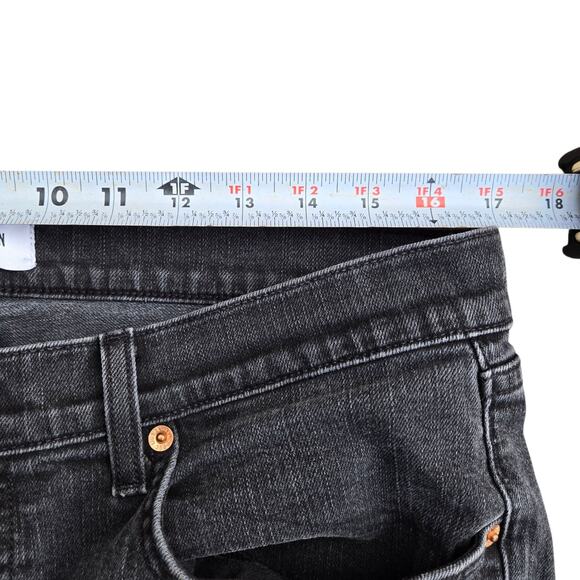 Buck Mason USA Standard Fit Jeans Sz 36x 32.5 Black Denim Button Fly - Picture 8 of 12